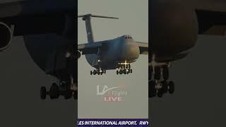 SUPER RARE!! C5 Galaxy at LAX!!