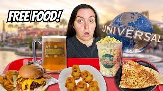 HOW TO GET FREE UNLIMITED FOOD AT UNIVERSAL ORLANDO!