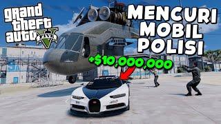 MISI EPIC MENCURI MOBIL POLISI TERLANGKA DI PENJARA - GTA 5 MOD