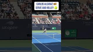 Carlos Alcaraz Serve and Volley US Open 2024 