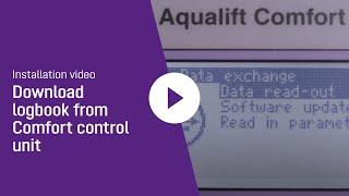 Maintenance video - Download logbook from Comfort control unit