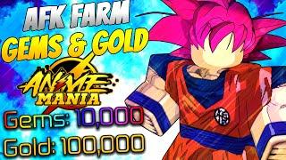 Anime Mania: How to AFK Auto Farm Unlimited Gems and Gold FAST!