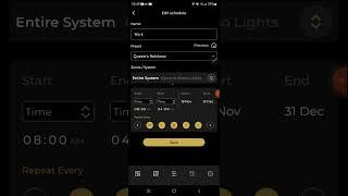 How to set up Timer Schedule in Bosso Lights App