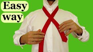 How to tie a tie EASY WAY (Slowly & Mirrored) Windsor knot