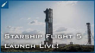 SpaceX Starship Flight 5 Launch & Super Heavy Booster Catch Attempt!