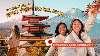 ATTEMPTING to see MT. FUJI  in Autumn!  Lake Kawaguchi Honest Experience & Travel Tips! 