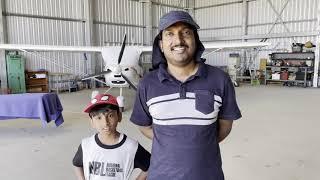 Naveen's first flight in a gyroplane - and not likely to be his last!