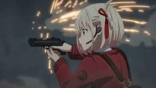 Chisato dodging Bullets | Lycoris Recoil Ep2