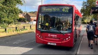 *Beast Kickdown* Euro 4  Arriva London LJ07 ECW|ENL1 Orpington garage trip Route 402