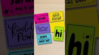 Easy DIY Teacher Cards l Printable Classroom Postcards l DIY Notes from Teacher Cards l Astrobrights