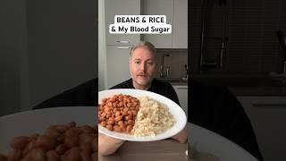 Beans and rice and my blood sugar. #bloodsugar #glucoselevels #insulinresistant1 #beansandrice