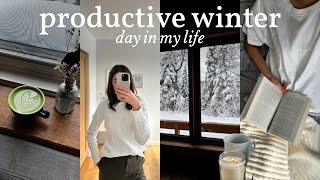 how I stay motivated + productive in the winter (vlog)