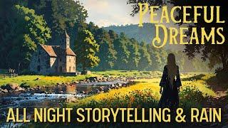 THE TWILIGHT JOURNEY Long Bedtime Story for Grown Ups | Storytelling & Rain | Black Screen