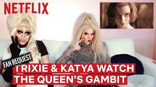 Drag Queens Trixie Mattel & Katya React to The Queen's Gambit | I Like to Watch | Netflix