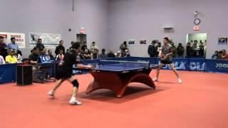 Shandong - Canada Table tennis friendly match 2012 Pierre-Luc Hins vs Li Xing Chang 2