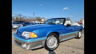 1988 Ford Mustang GT Convertible 5.0L V8 Bright Regatta Blue for sale at The Auto Livery