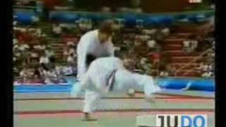 Judo Olympics Raymond Stevens (GBR) - Antal Kovacs (HUN) 1992 Barcelona -95 kg Final 柔道