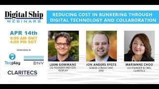 Reducing cost in bunkering through digital technology and collaboration