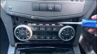 Mercedes w204 c class 2010 climate control unit not working, one possible fix #mercedes #w204 #cars