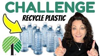 CHALLENGE Using Dollar Tree WATER BOTTLES  | Recycle Plastic