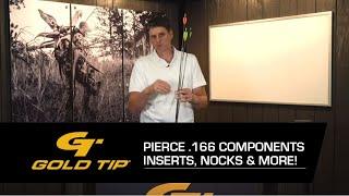 Gold Tip.166 Pierce Hunting Arrow Components - Versatile Line of Inserts, Nock Systems, and More!