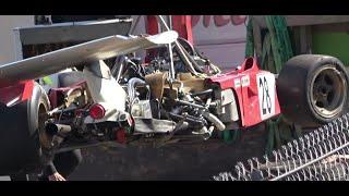 crash Ferrari 312 B3 Grand Prix de Monaco Historique 2021 Qualifying session 1973 - 1976