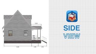 Sweet Home 3D Tutorial - 1 Minute to create a side view with dimensions