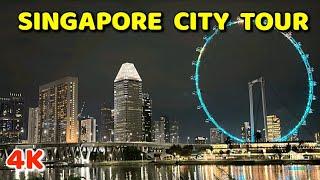 Singapore City in 4K | A Glimpse into the Greenest City on Earth | Clean Streets and Lush Gardens