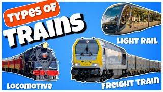 Types Of Trains|Railway|Subway|Bullet train|Transportation| #trains #railway #english #kids