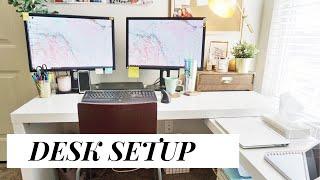 Desk Setup and Tour | Tips for Working From Home