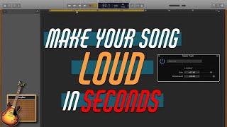 Make Your Mix LOUD in Seconds | 5-Minute GarageBand Expert