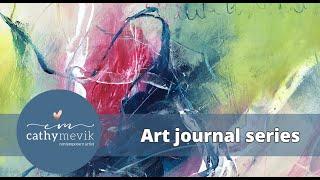 Expressive abstract painting (Full video) - Art journal series