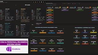How I Use OneNote For My CRM, Personal /Business & Daily Note. Full Detailed Review.