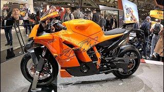 KTM 990 RC R racing sport bike RCR super moto motor bike 2025 motorcycle EICMA walkaround  V....