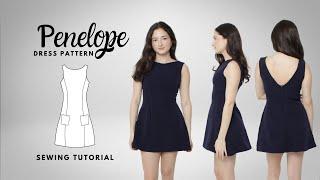 CLASSY A-LINE DRESS SEWING TUTORIAL- OLD MONEY DRESS SEWING PATTERN