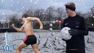 SYG FODBOLD CHALLENGE I SNEVEJR!! *EKSTREM STRAF*