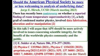 Should the American Physical Society be more or less welcoming to analysis of underlying data?