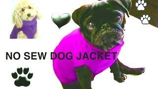 NO SEW DOG JACKET - DIY Dog clothes - a tutorial by Cooking For Dogs