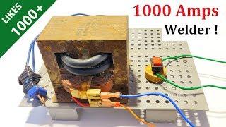 New Idea ! Make 1000 Amps Welding Machine with Microwave Transformer - High Current Welder