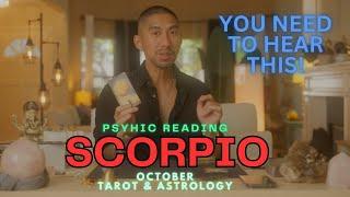 SCORPIO  SO MUCH MONEY AND THE ONE YOUR MEANT TO BE WITH!! ️OCTOBER TAROT READING