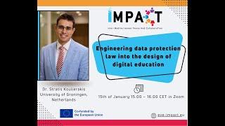 Engineering data protection law into the design of digi edu