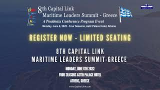 Capital Link 8th Maritime Leaders Summit - Greece on Monday, June 6, 2022 | Promo Video