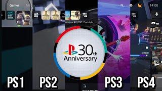 PlayStation 30th Anniversary Startup & Themes Showcase (PS5 Pro 4k) | PS1, PS2, PS3, PS4