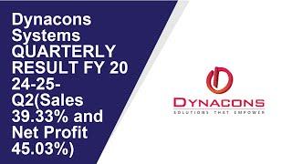 Dynacons Systems Consolidated Quarterly Result | Q2 Result 2024-25 | Dynacons Systems latest news