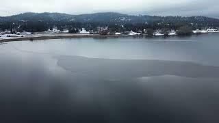 Hauser Lake Mid Winter Flight DJI Mini 3 January 2025