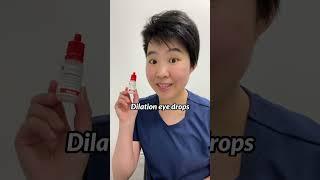 Dilation eye drops, what are they for? #eyedoc #eyeexam #shorts