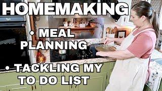 MEAL PLANNING • HOMEMAKING DAY IN THE LIFE • TACKLING MY TO DO LIST @ThrilledThrifter