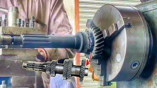 Genius Crafter Rebuild Precision Gear Shaft Repairs || Mechanical Mastery