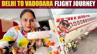 Delhi to Vadodara flight ️ journey || Cheapest Air India Airbus 320 Neo  Indian airports