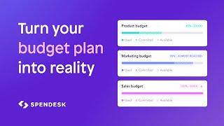  Get Real-Time Budgetary Control with Spendesk Budgets